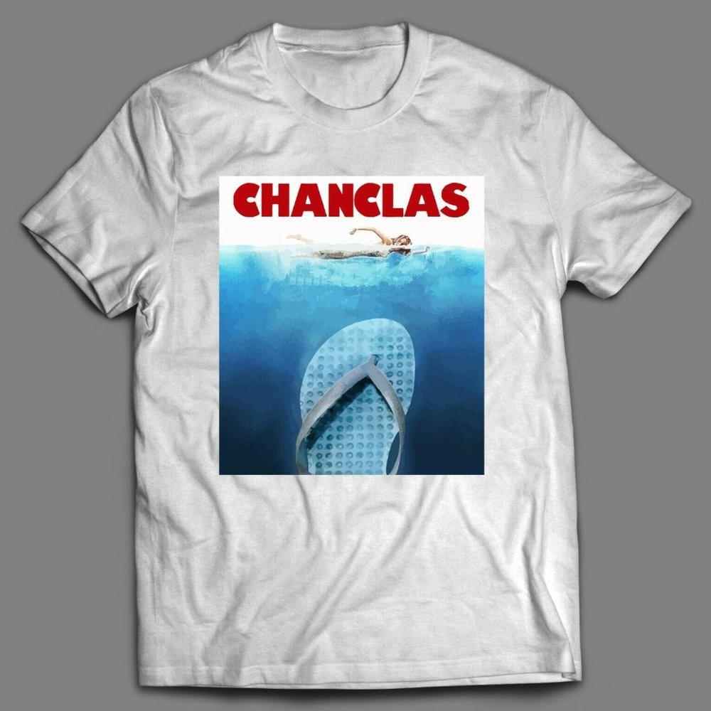 LA CHANCLAS JAWS PARODY HIGH QUALITY SHIRT
